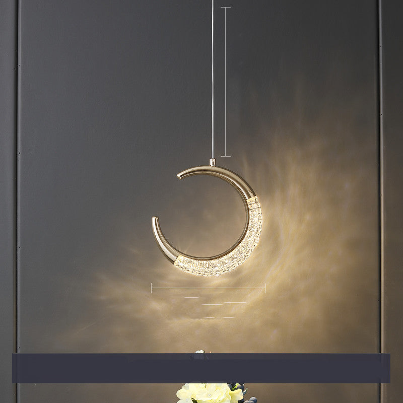 Lunaire — Crescent Crystal Pendant Light