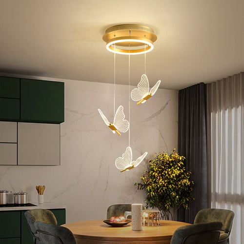 Aurora — Crystal Butterfly Pendant Light