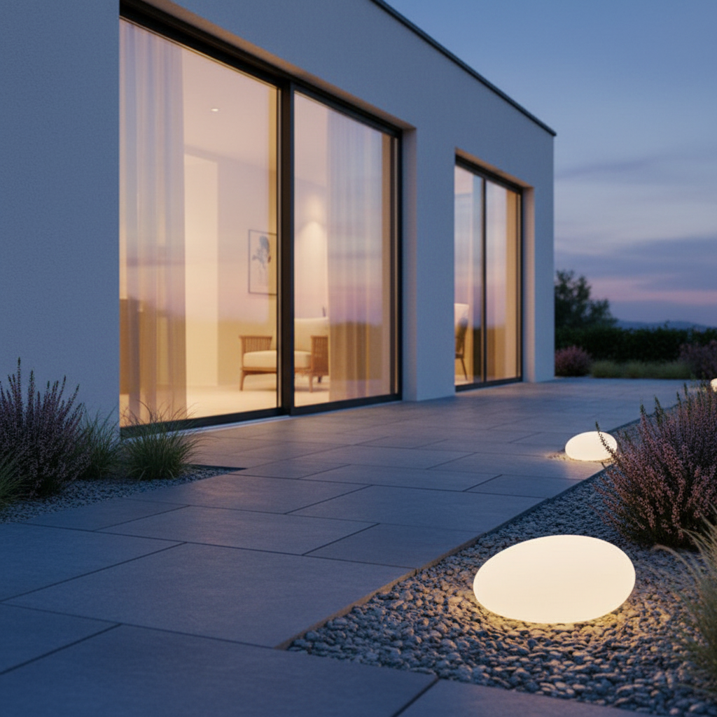 Cosma — Solar Glow Garden Pebble Light