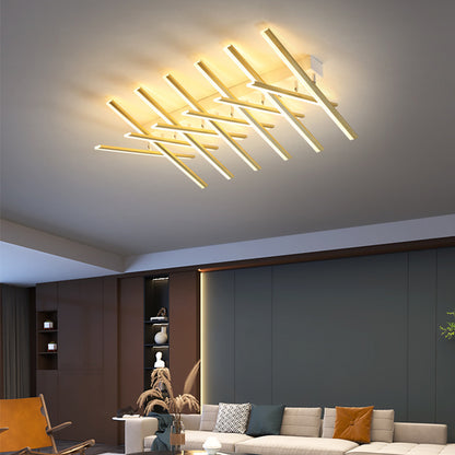 Aetheris — Fanned Linear LED Ceiling Light