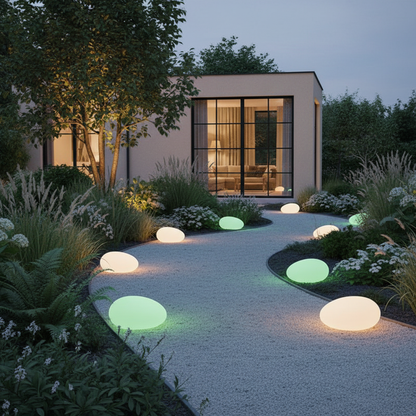 Cosma — Solar Glow Garden Pebble Light