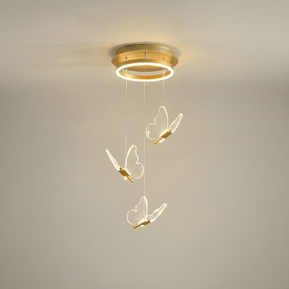 Aurora — Crystal Butterfly Pendant Light