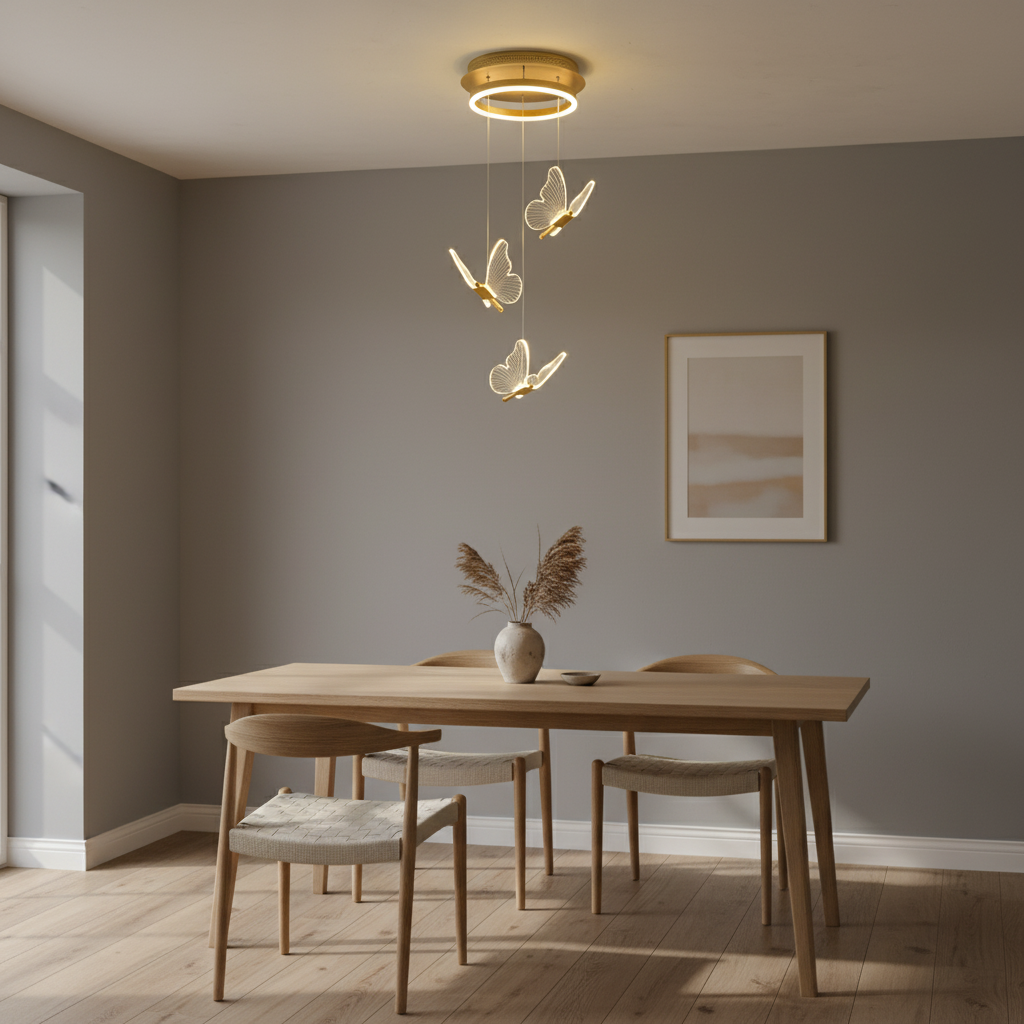 Aurora — Crystal Butterfly Pendant Light
