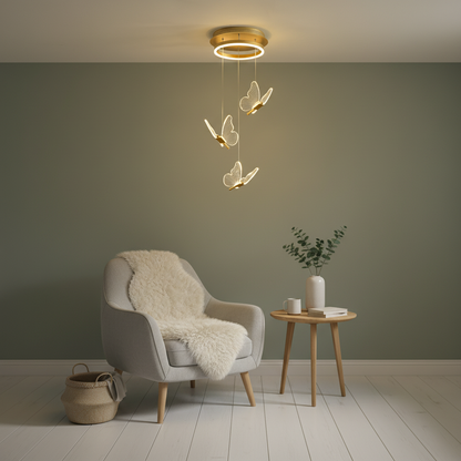 Aurora — Crystal Butterfly Pendant Light