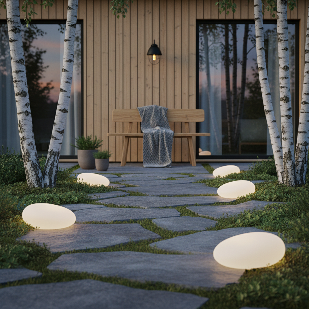 Cosma — Solar Glow Garden Pebble Light
