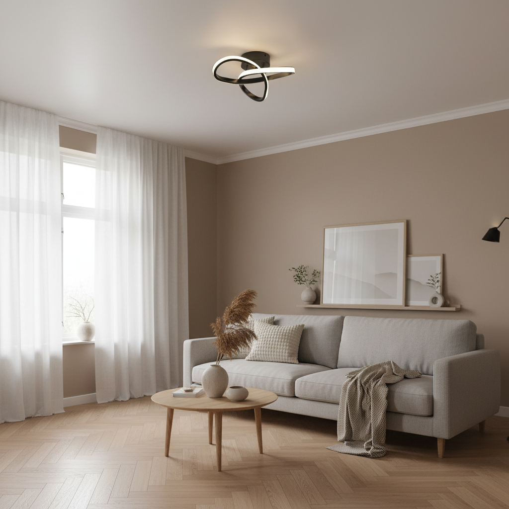 Eclipse — Ribbon LED Ceiling Light | modern ceiling lamp, sculptural ...