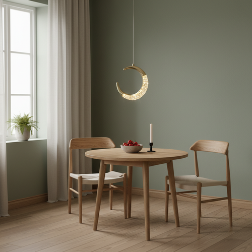 Lunaire — Crescent Crystal Pendant Light