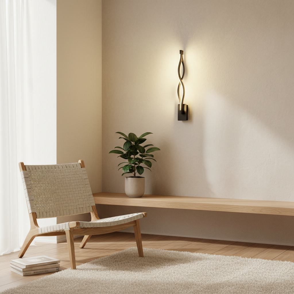 Nyra — Twisted LED Wall Sconce