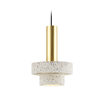 Aether — Marble & Brass Pendant Light