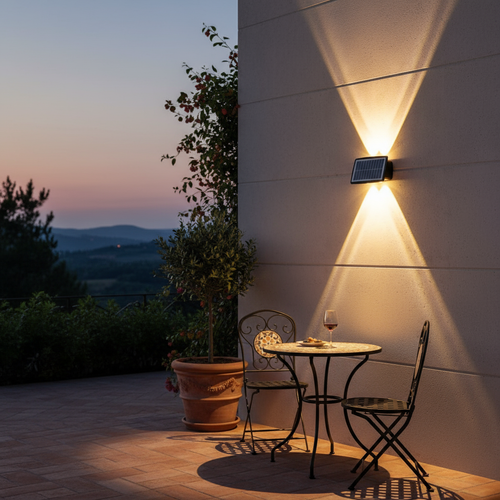 Solara — Dual-Beam Solar Wall Light