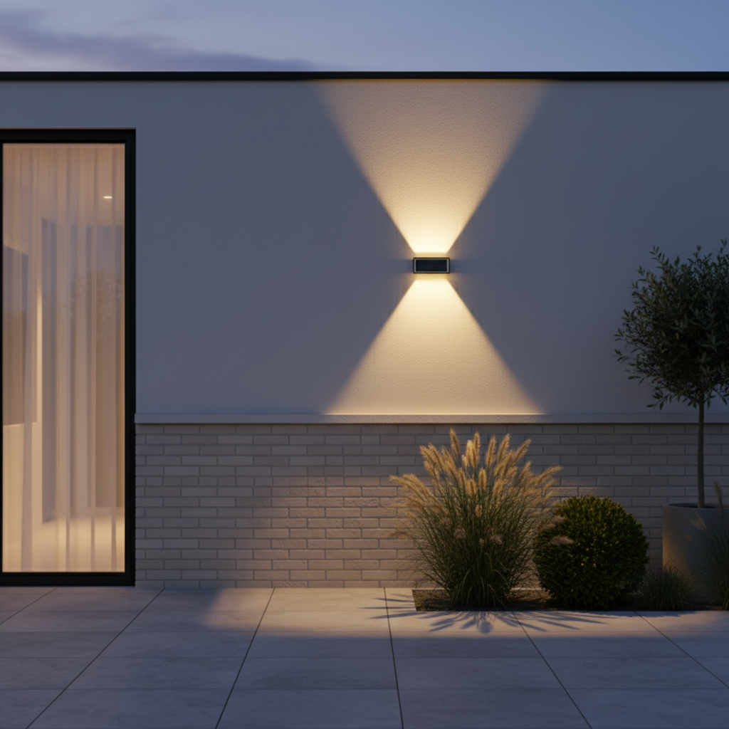 Solara — Dual-Beam Solar Wall Light